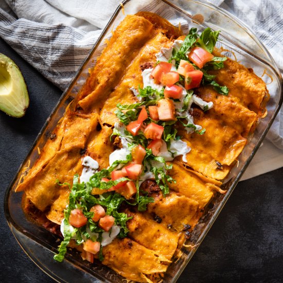 Easy Chicken Enchiladas