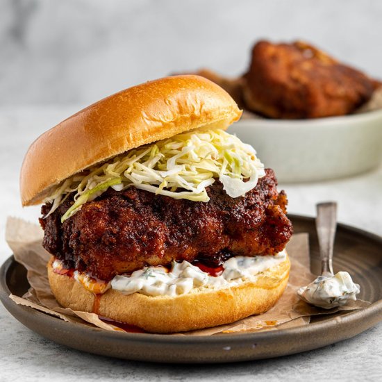 Nashville fried fish sandwich