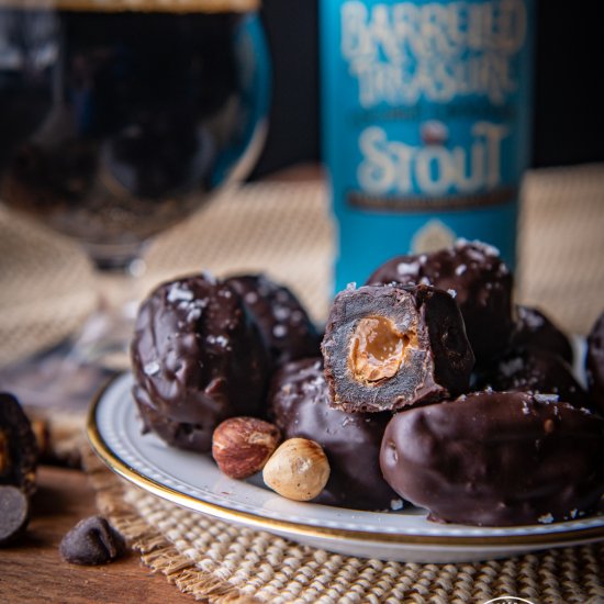 Chocolate Stout Covered Dates Stuff