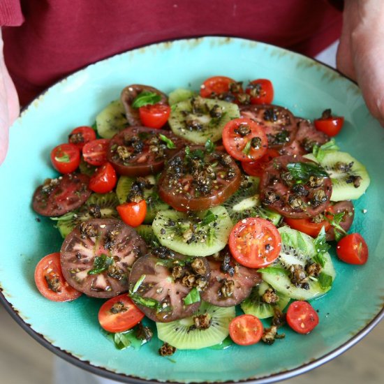 Tomato Salad w/ Kiwi&Crunchy Capers