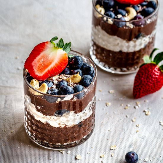 Chocolate Chia Pudding Trifle