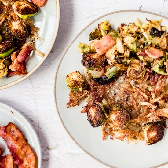 Brussels Sprout and Bacon Hash