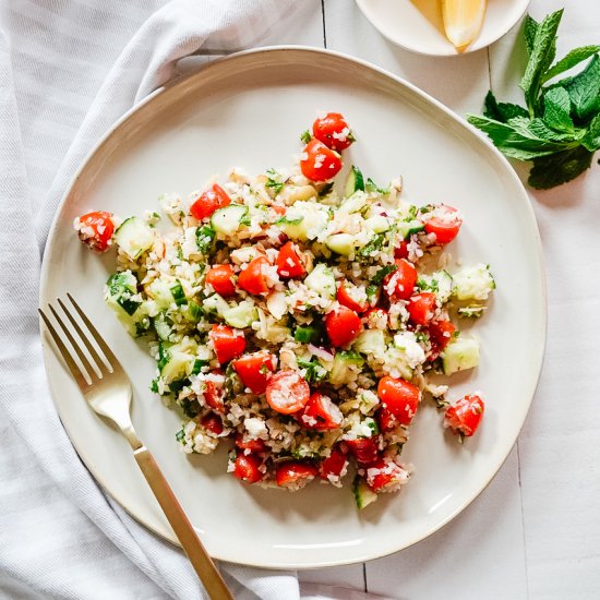 Cauliflower Rice Tabbouleh