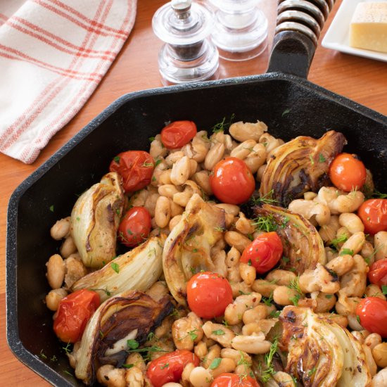 Roasted Fennel, Tomatoes, and White