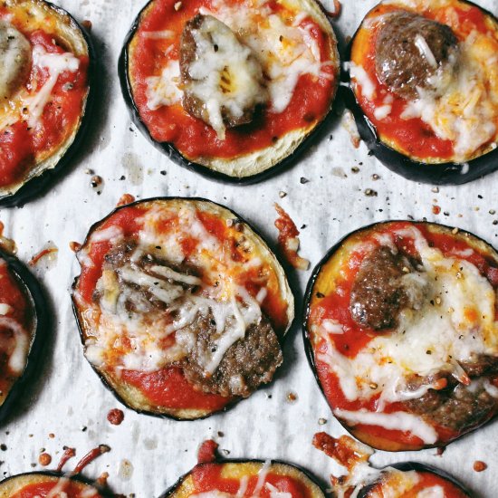 Mini Eggplant Pizzas