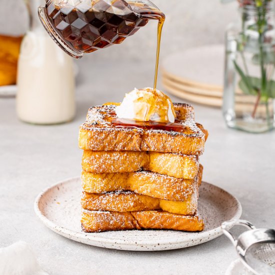 Vegan Pumpkin French Toast