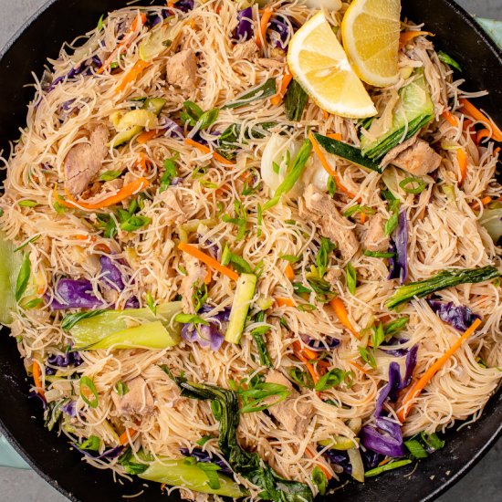 Vegan Pancit Bihon