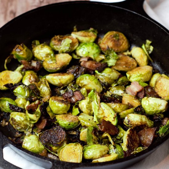 Bacon Balsamic Brussels Sprouts