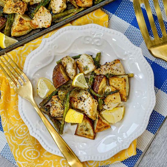 Lemon Chicken Sheet pan Dinner