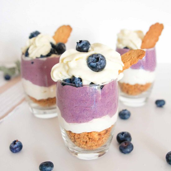 No Bake Blueberry Cheesecake