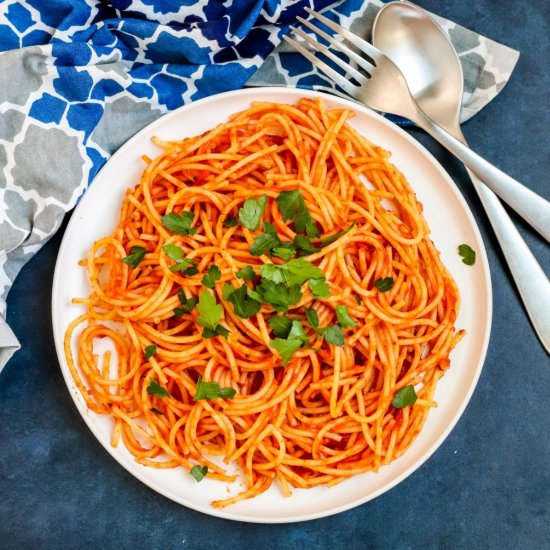 15 Minute Tomato Paste Pasta Sauce