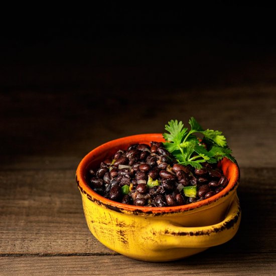 Quick Cuban Seasoned Black Beans