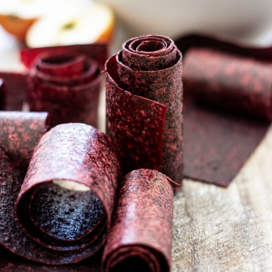 Apple and Berry Fruit Leather