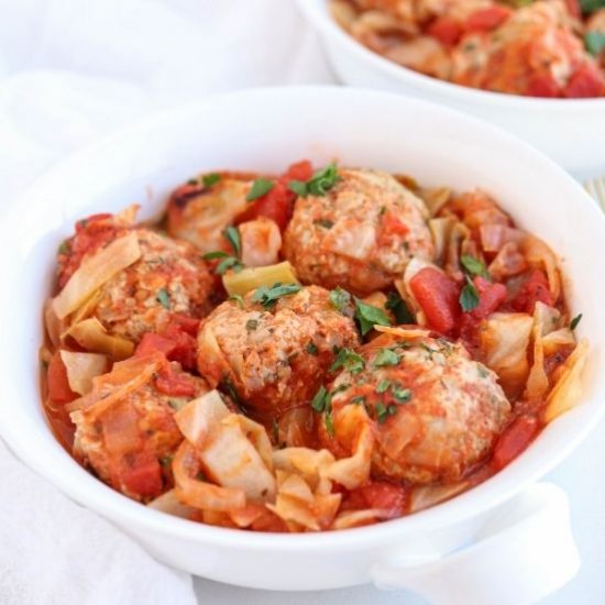 Unstuffed Cabbage Roll Meatballs