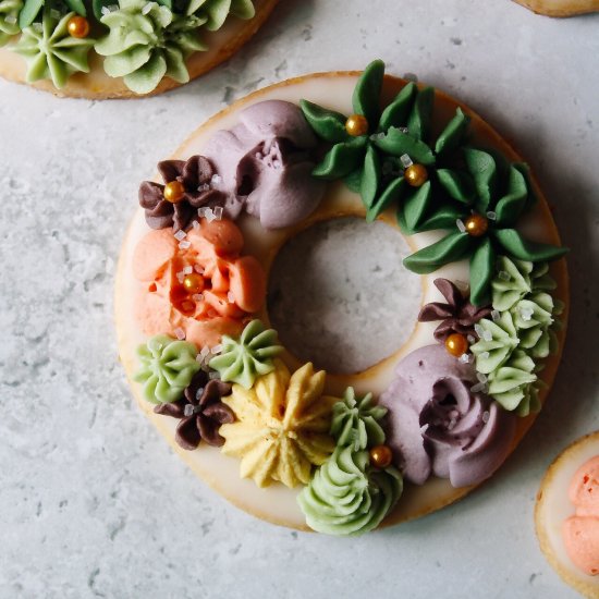 Spring Wreath Cookies