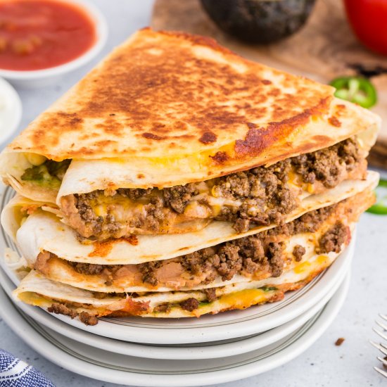 Tik Tok Famous Taco Quesadillas