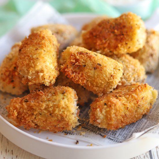 Fried artichoke hearts