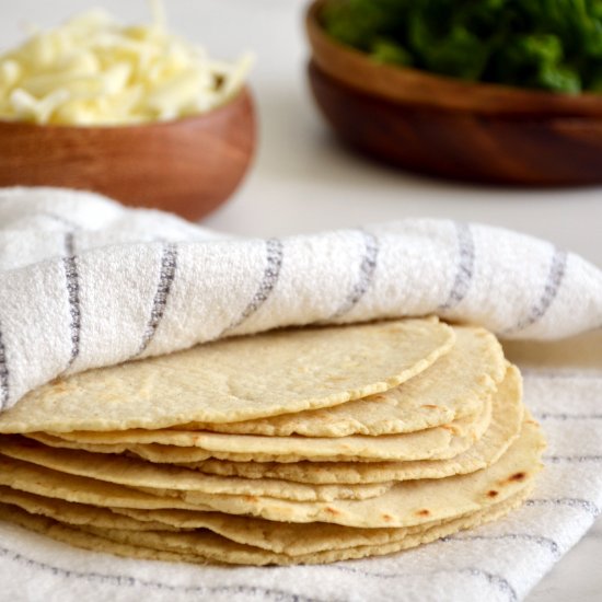 Easy Homemade Corn Tortillas