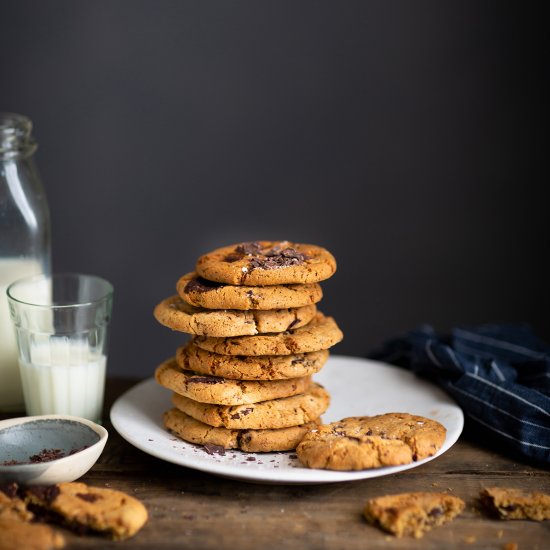 Air fryer chocolate chipe cookies