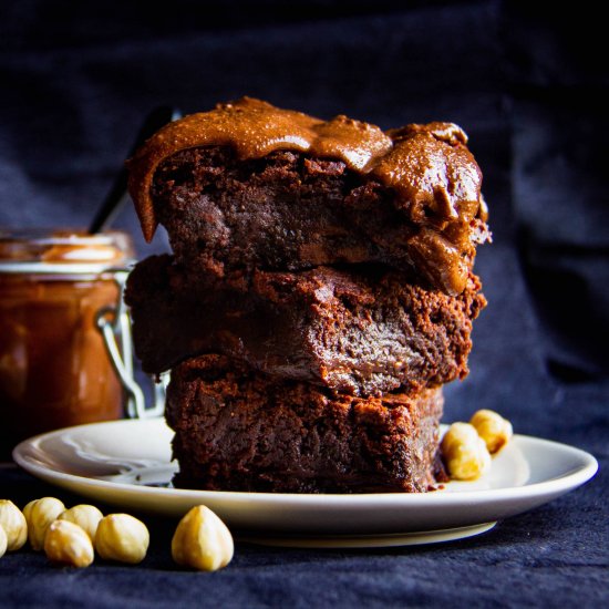 Vegan Chocolate Hazelnut Brownies