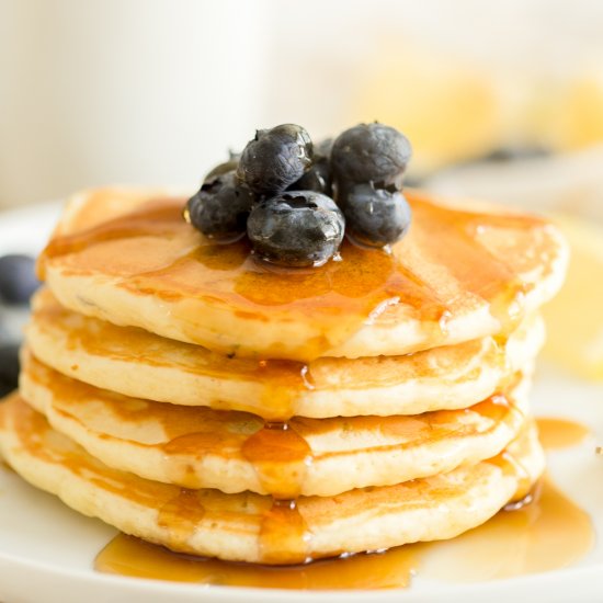 Lemon Blueberry Pancakes