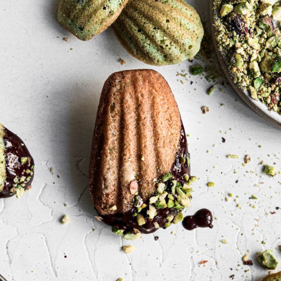 Pistachio French Madeleines