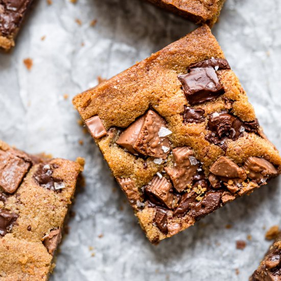 Chewy Chocolate Chunk Cookie Bars