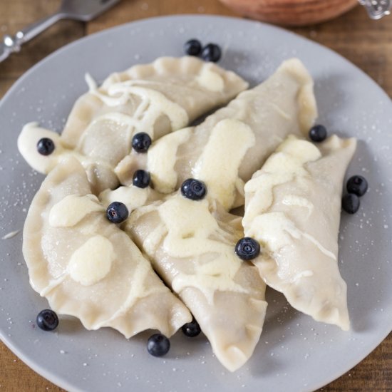 Blueberry pierogi