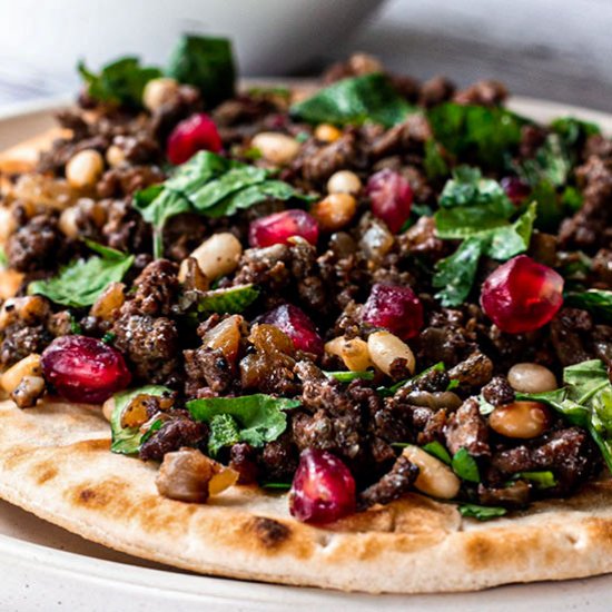 Middle Eastern Lamb Mince Flatbread