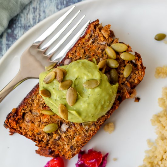 Black Bean Vegan Meatloaf