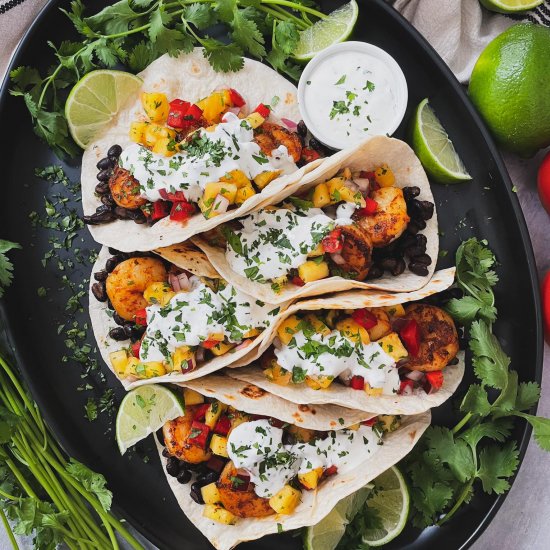 Barbecue Shrimp Tacos