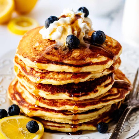 Lemon Blueberry Pancakes