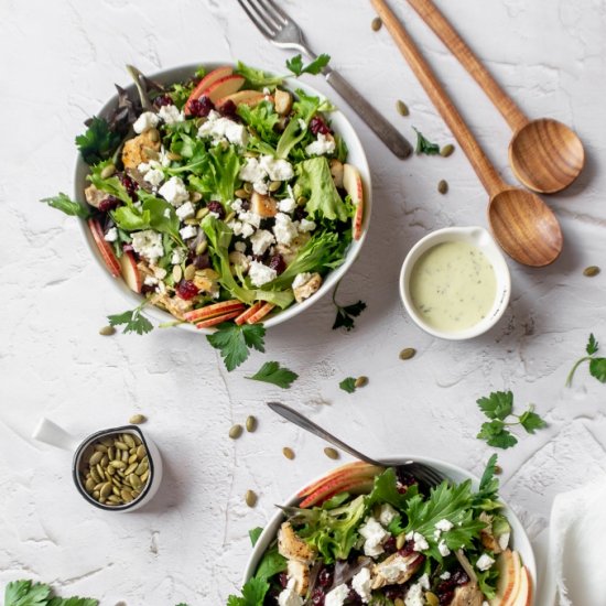 CHICKEN APPLE AND FETA SALAD