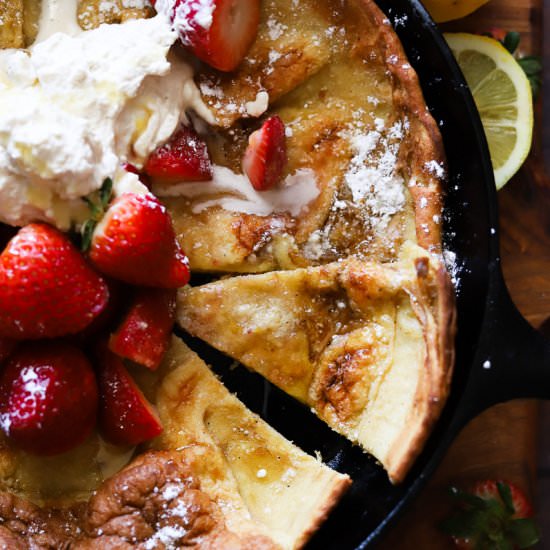 Lemon Sugar Dutch Baby