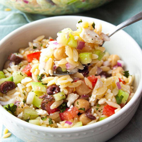 Easy Summer Orzo Pasta Salad