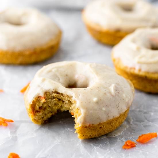 Carrot Cake Baked Donuts