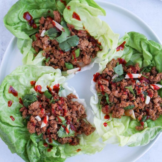 Asian Chicken Lettuce Wraps