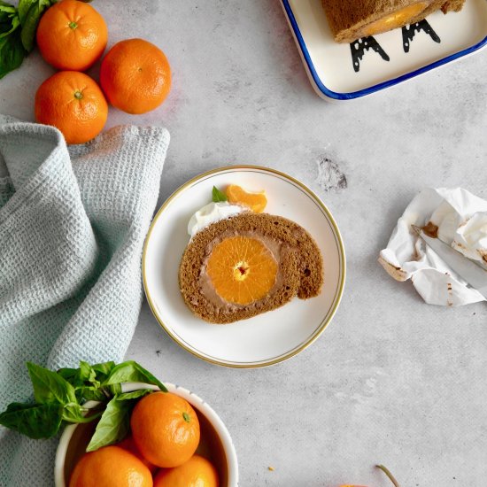 chocolate thai basil mandarin cake