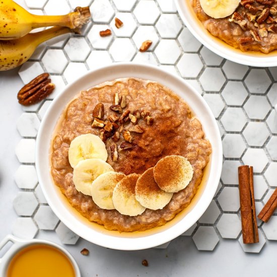 Instant Pot Cinnamon Banana Oats