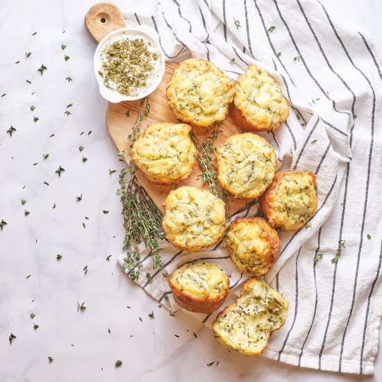 Fresh Thyme and Cheese Muffins