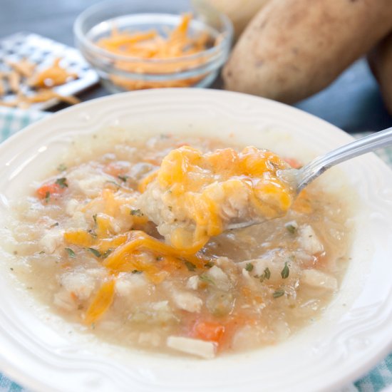 Lightened Up Chicken Potato Soup