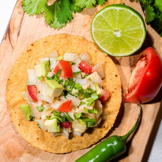 Vegan Ceviche with Hearts of Palm