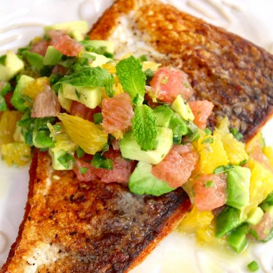 Crispy Whitefish & Citrus Salsa