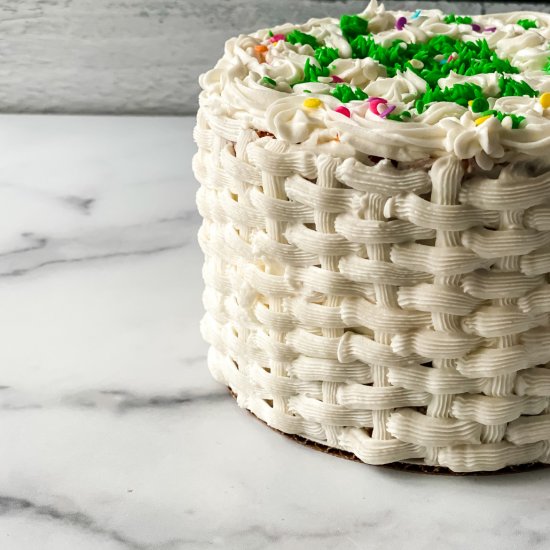 How to make a Basket Weave Cake