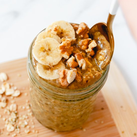 Banana Cinnamon Overnight Oats