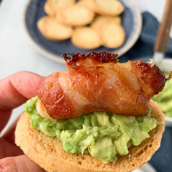 Air Fryer Bacon-Wrapped Shrimp