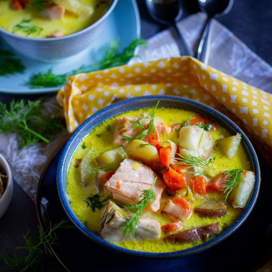 Lohikeitto (Finnish Salmon Soup)