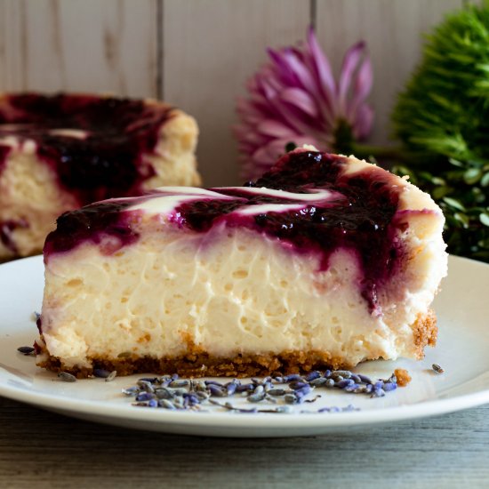 Cheesecake with Blackberry Lavender