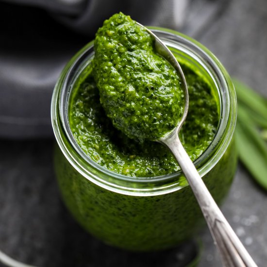 Vegan Wild Garlic Pesto