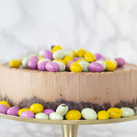 Easter Vegan Chocolate Cheesecake